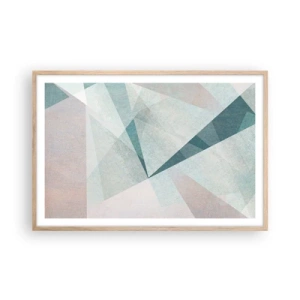 Póster en marco roble claro - Tranquilo pero dinámico - 91x61 cm