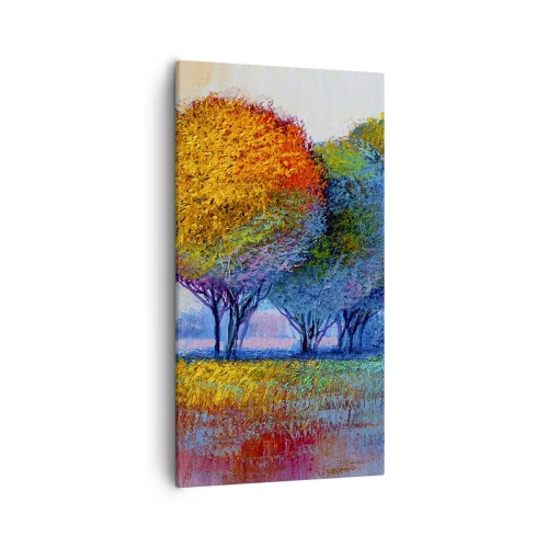 Cuadro sobre lienzo - Impresión de Imagen - Un conjunto de colores llamativos - 55x100 cm