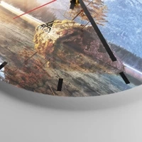 Esfera sin numeración, con rayas