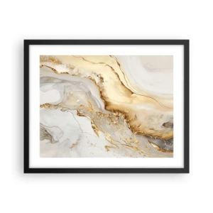 Póster en marco negro - Abstracción: belleza y bondad - 50x40 cm