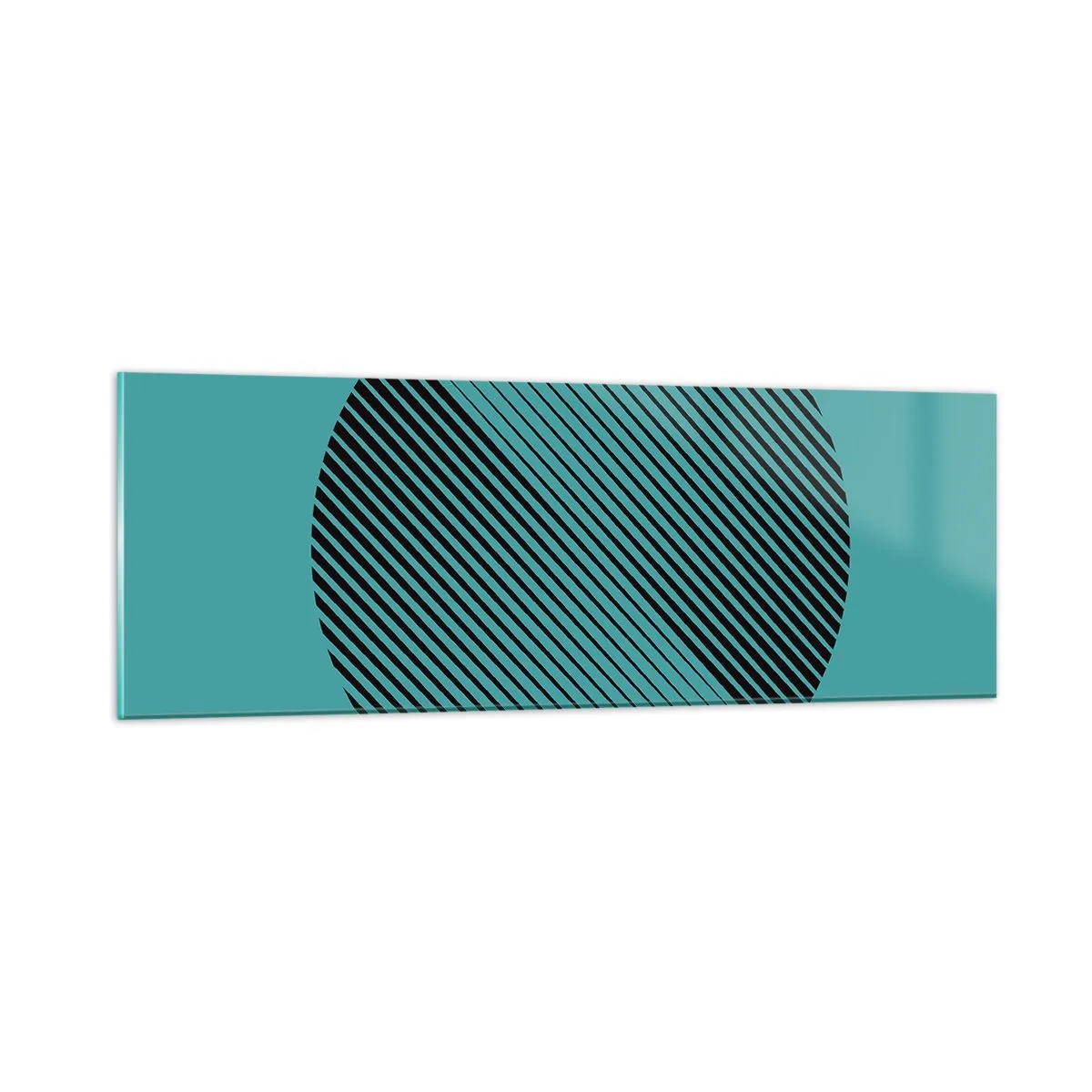 Cuadro sobre vidrio - Impresiones sobre Vidrio - El círculo: una variación geométrica - 90x30 cm