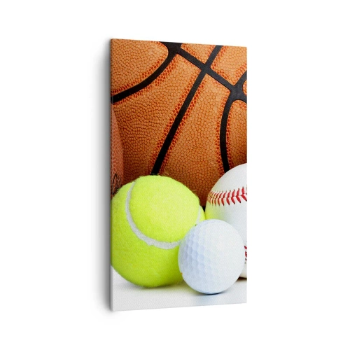Cuadro sobre lienzo - Impresión de Imagen - Unidos por el deporte - 45x80 cm
