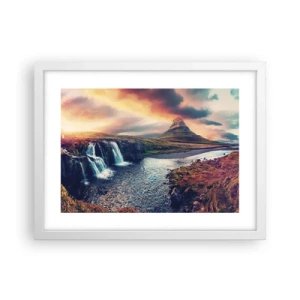 Póster en marco blanco - En la majestuosidad de la naturaleza - 40x30 cm