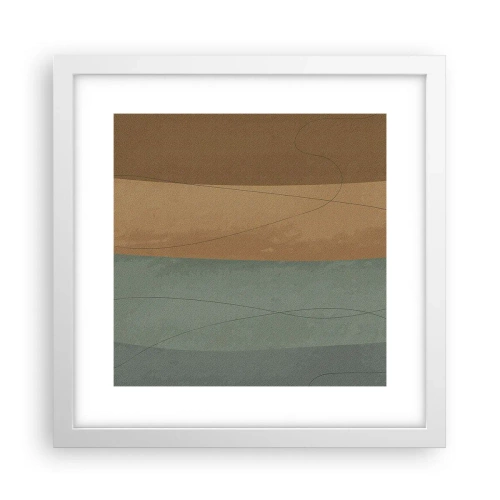 Póster en marco blanco - Composición horizontal - 30x30 cm