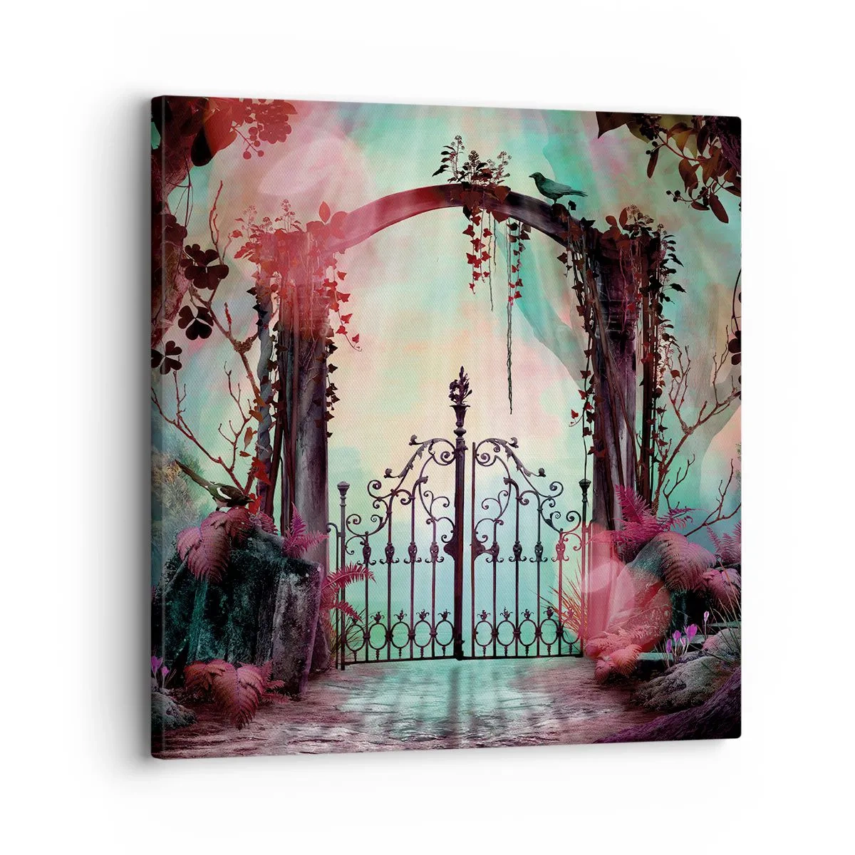 Cuadro sobre lienzo - Impresión de Imagen - Jardín secreto - 30x30 cm