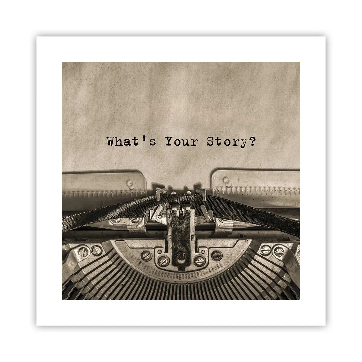 Póster - Solo espero una respuesta - 40x40 cm