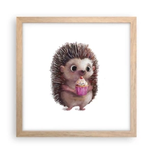 Póster en marco roble claro - La celebración es diaria - 30x30 cm