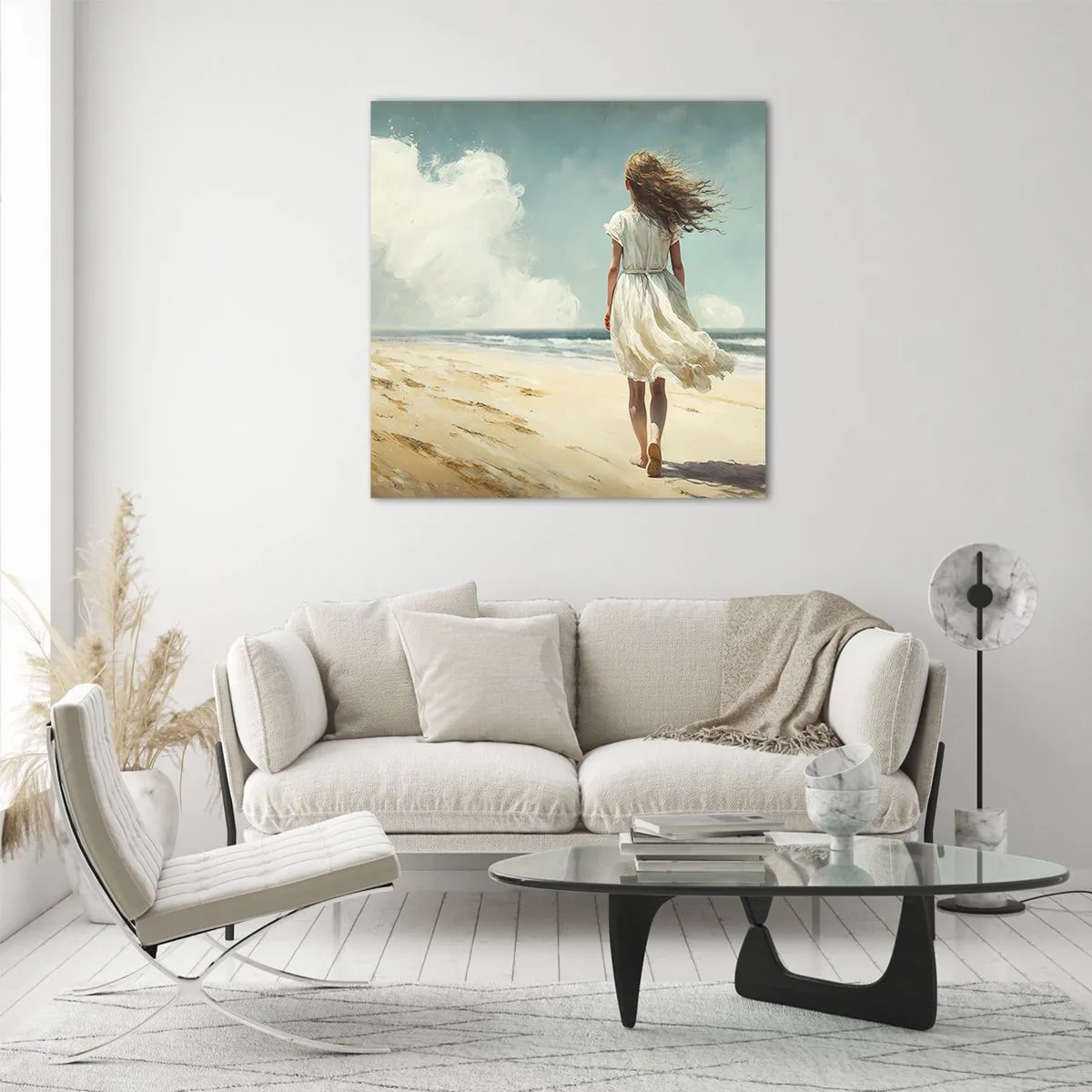 Cuadro sobre vidrio - Impresiones sobre Vidrio - Al encuentro del sol y del viento - 60x60 cm