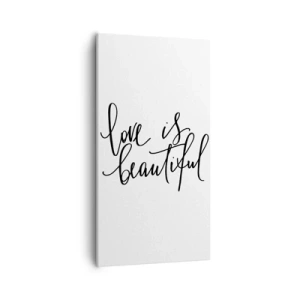 Cuadro sobre lienzo - Impresión de Imagen - Leer y repetir - 55x100 cm