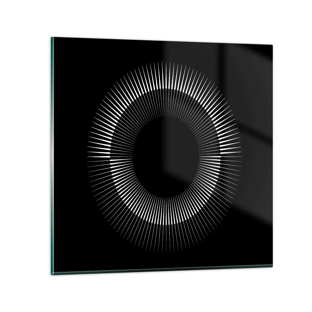 Cuadro sobre vidrio - Impresiones sobre Vidrio - Sol negro - 50x50 cm