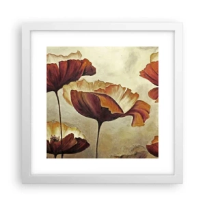 Póster en marco blanco - Prado de prados - 30x30 cm