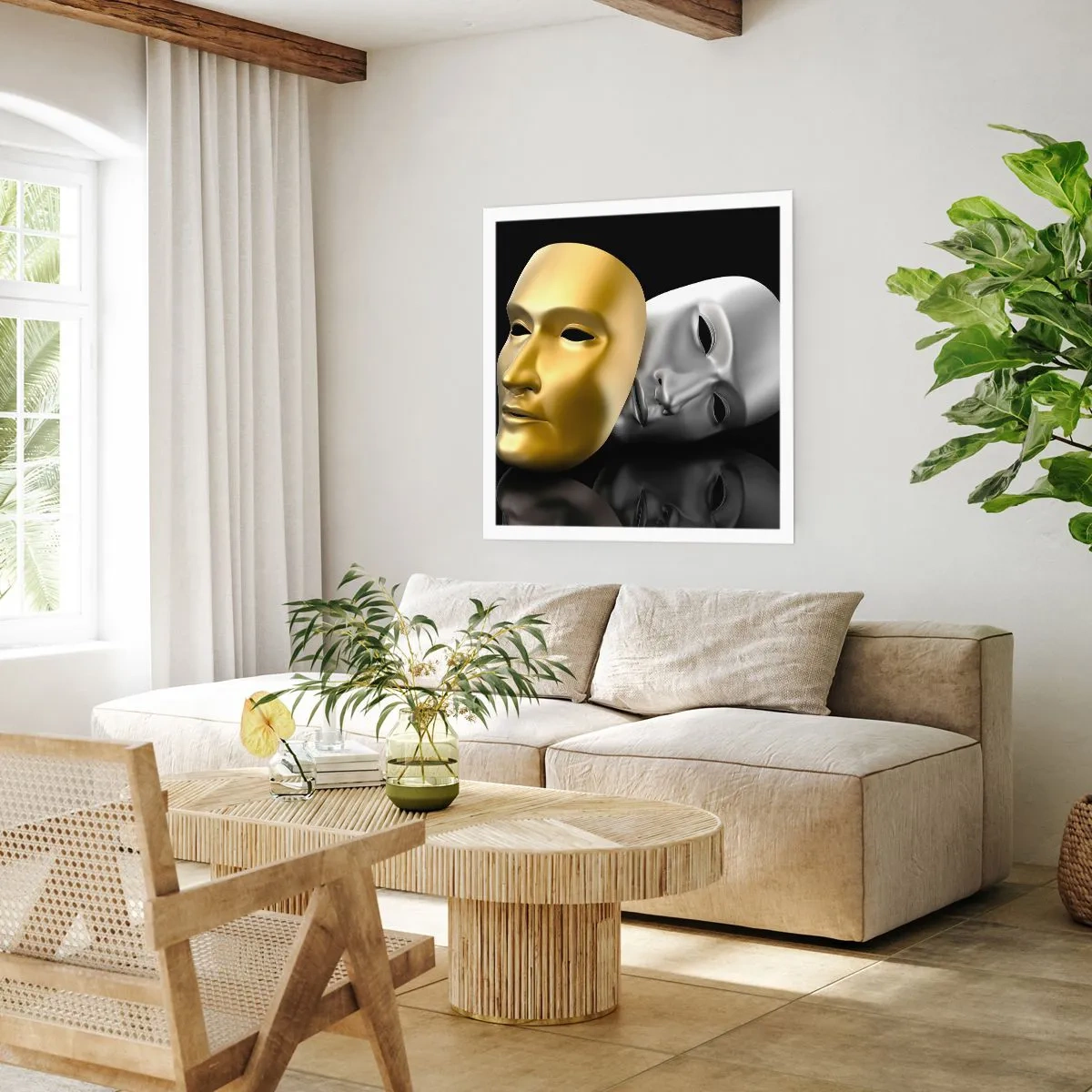 Póster - La vida es un teatro - 60x60 cm