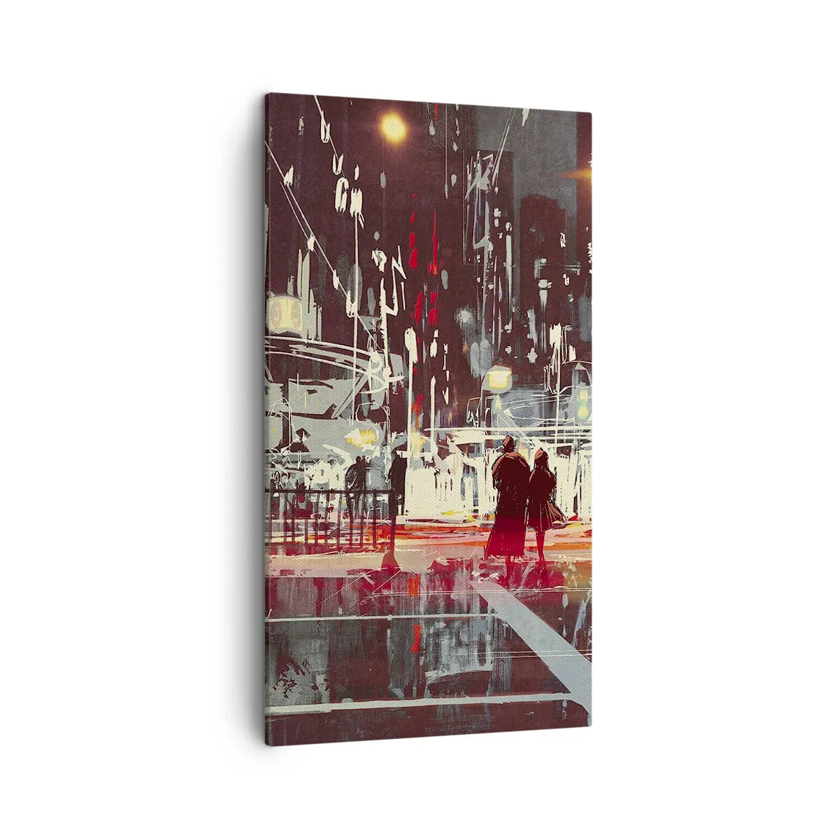 Cuadro sobre lienzo - Impresión de Imagen - Una travesía metropolitana - 45x80 cm