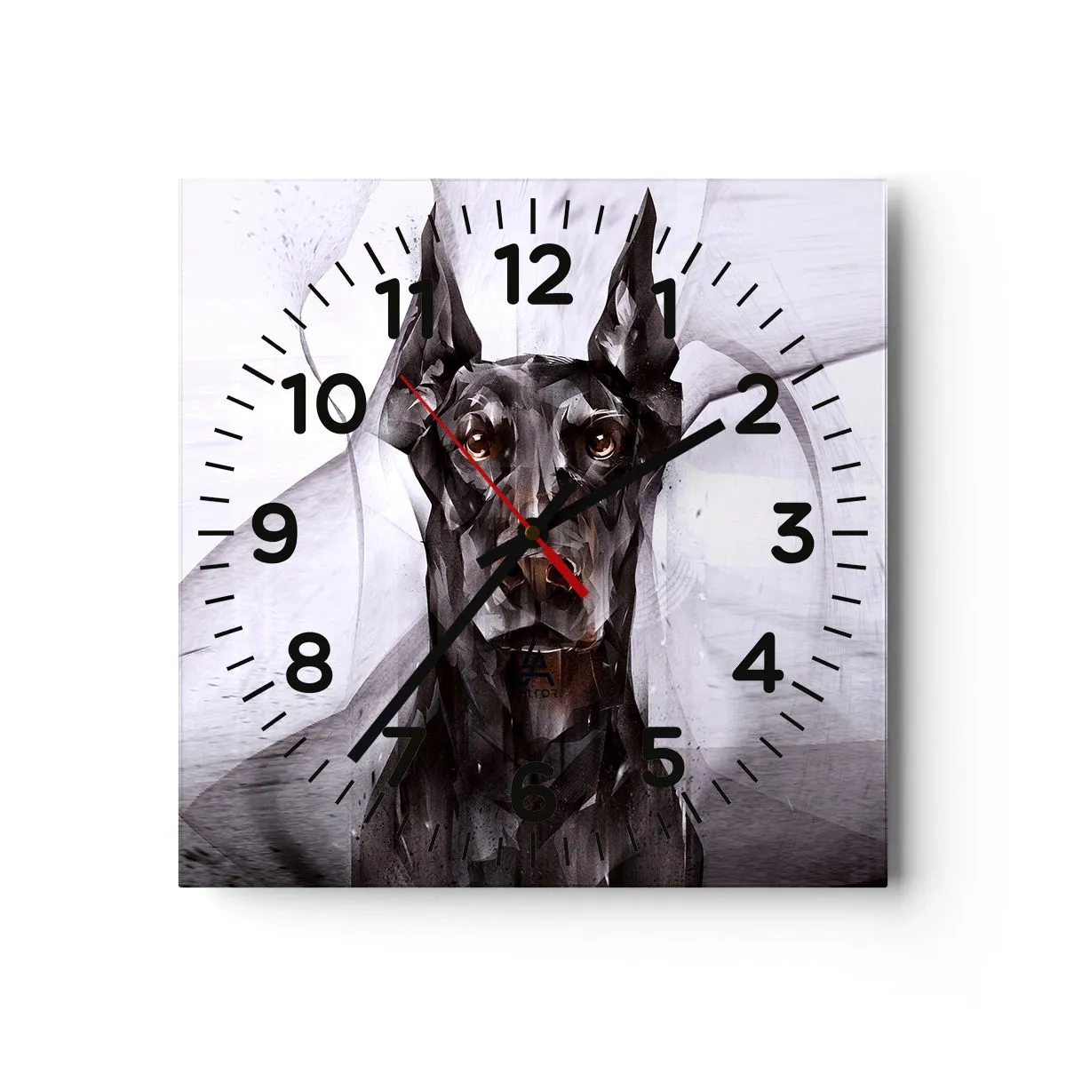 Reloj de pared - Reloj de vidrio - Nacido noble - 40x40 cm