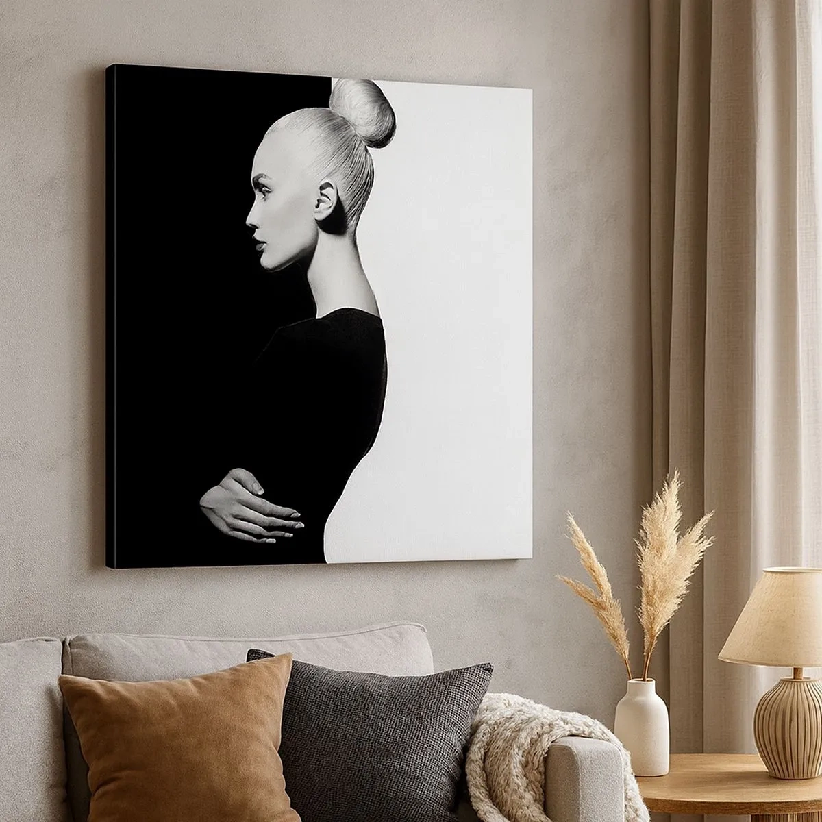 Cuadro sobre lienzo - Impresión de Imagen - Simplemente femenina - 30x30 cm