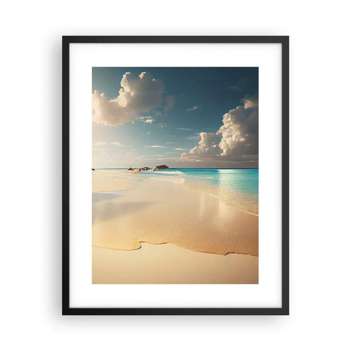 Póster en marco negro - Un día de ensueño - 40x50 cm