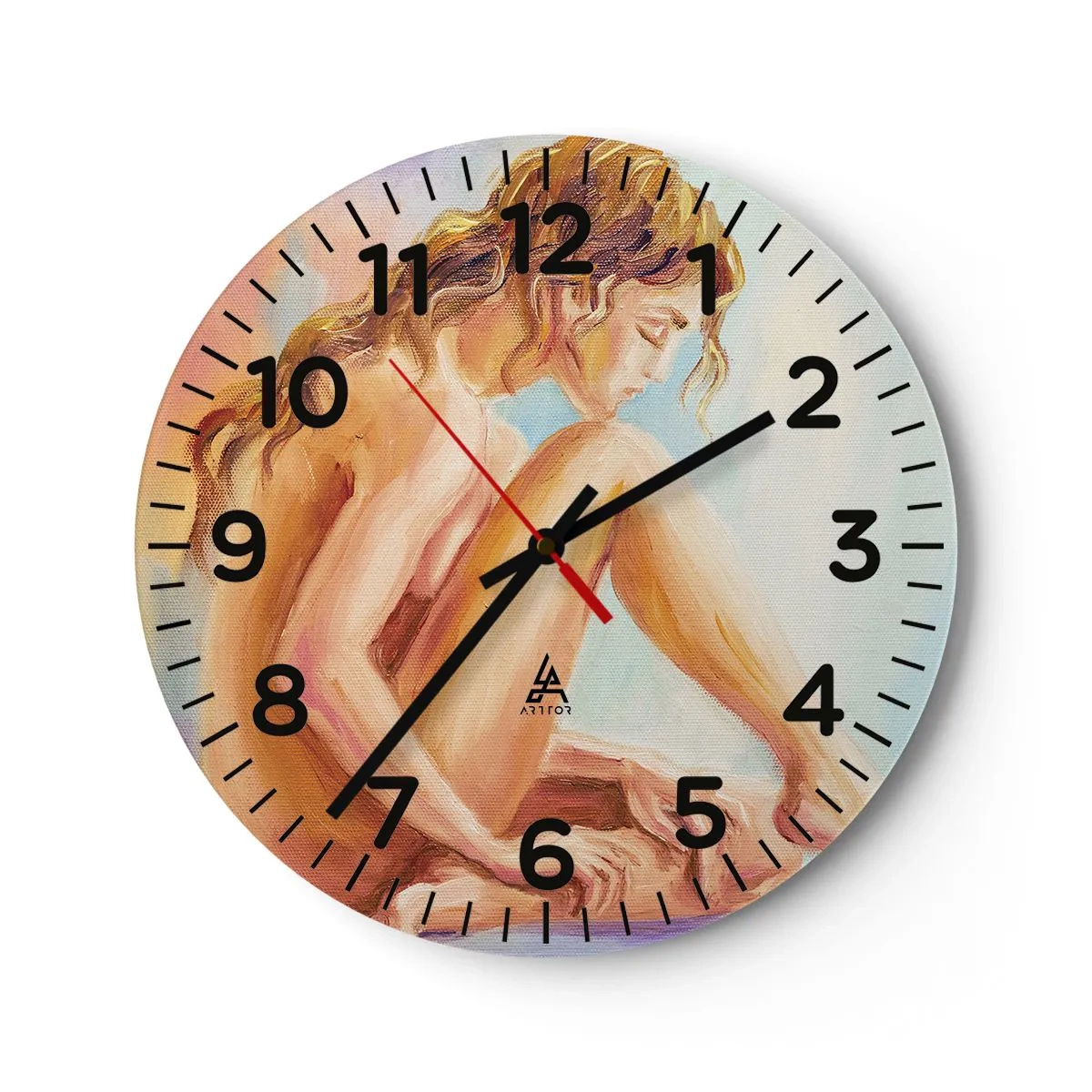 Reloj de pared - Reloj de vidrio - Acto de juventud - 30x30 cm