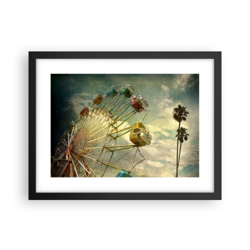 Póster en marco negro - Será, será un día estupendo.... - 40x30 cm