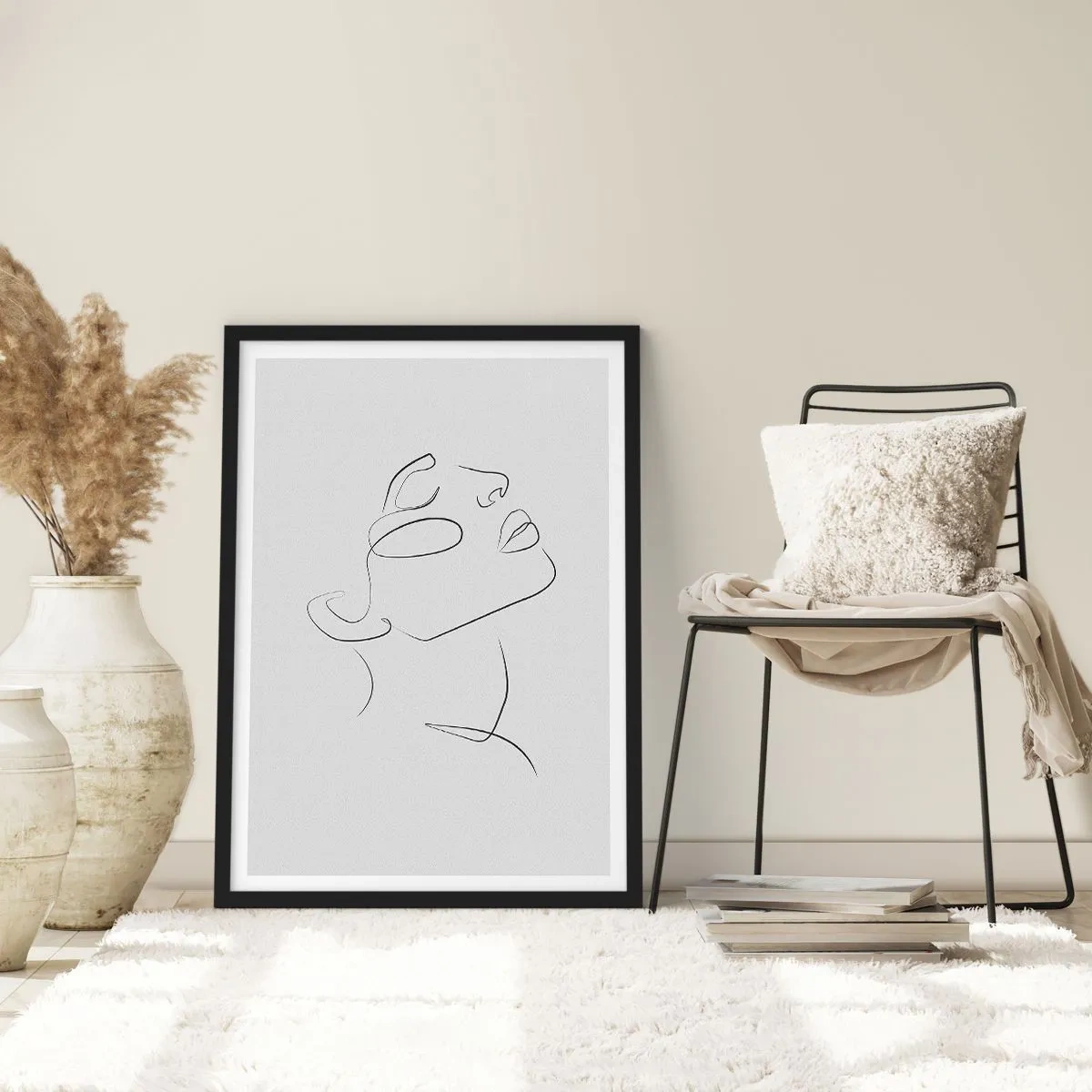 Póster en marco negro - Meandros de un sueño - 40x50 cm