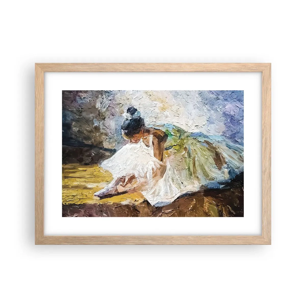Póster en marco roble claro - De un cuadro de Degas - 40x30 cm