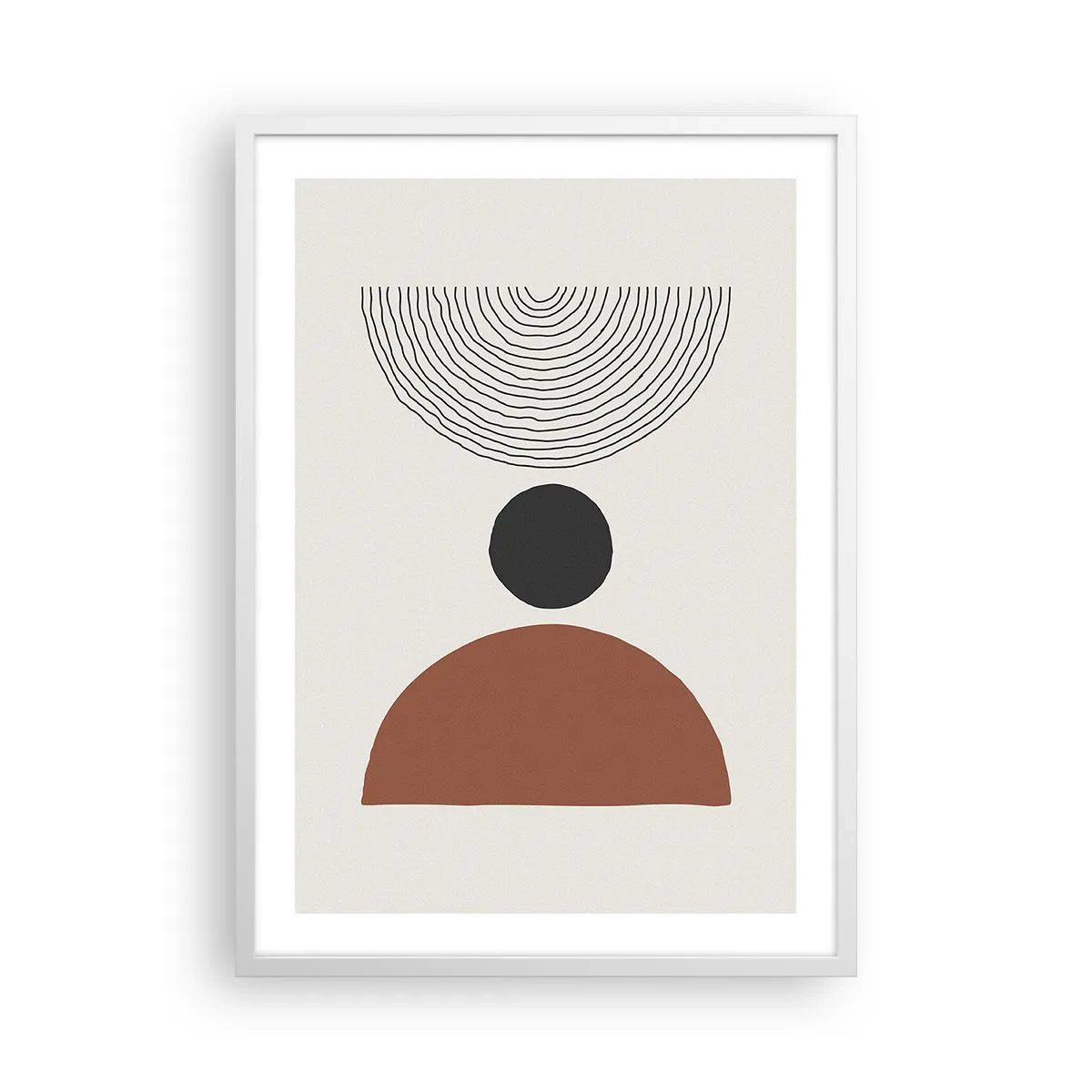 Póster en marco blanco - En el centro de la atención - 50x70 cm