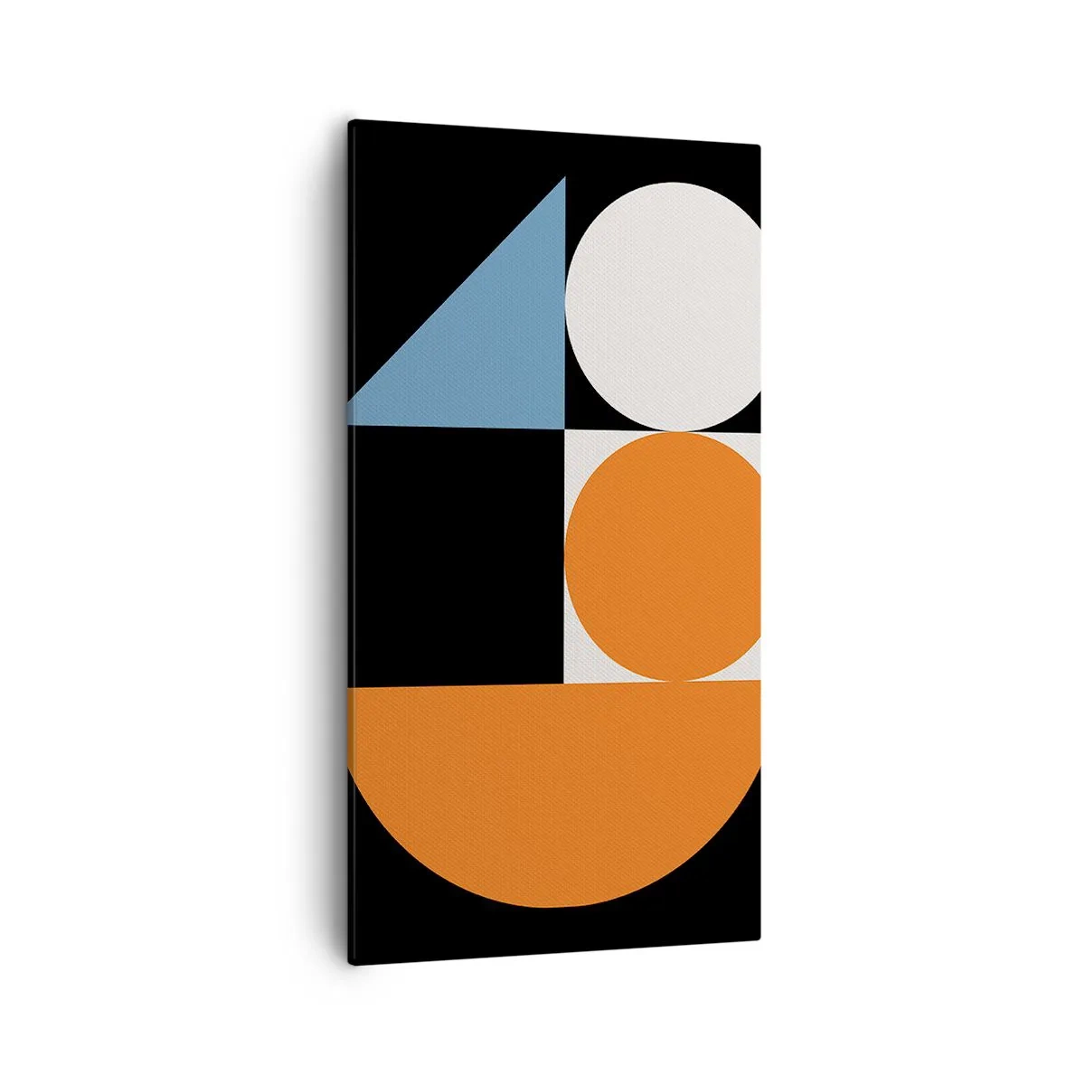 Cuadro sobre lienzo - Impresión de Imagen - Diseño con figuras - 55x100 cm