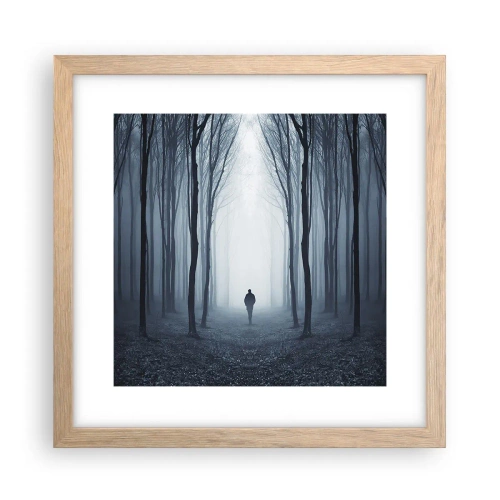 Póster en marco roble claro - Alto y claro - 30x30 cm