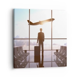 Cuadro sobre lienzo - Impresión de Imagen - Tienes tiempo, tranquilo - 30x30 cm