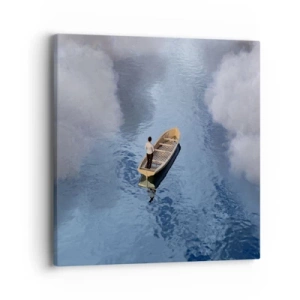 Cuadro sobre lienzo - Impresión de Imagen - La vida - el viaje - lo desconocido - 40x40 cm