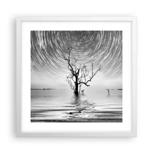 Póster en marco blanco - Una sinfonía de la naturaleza - 40x40 cm