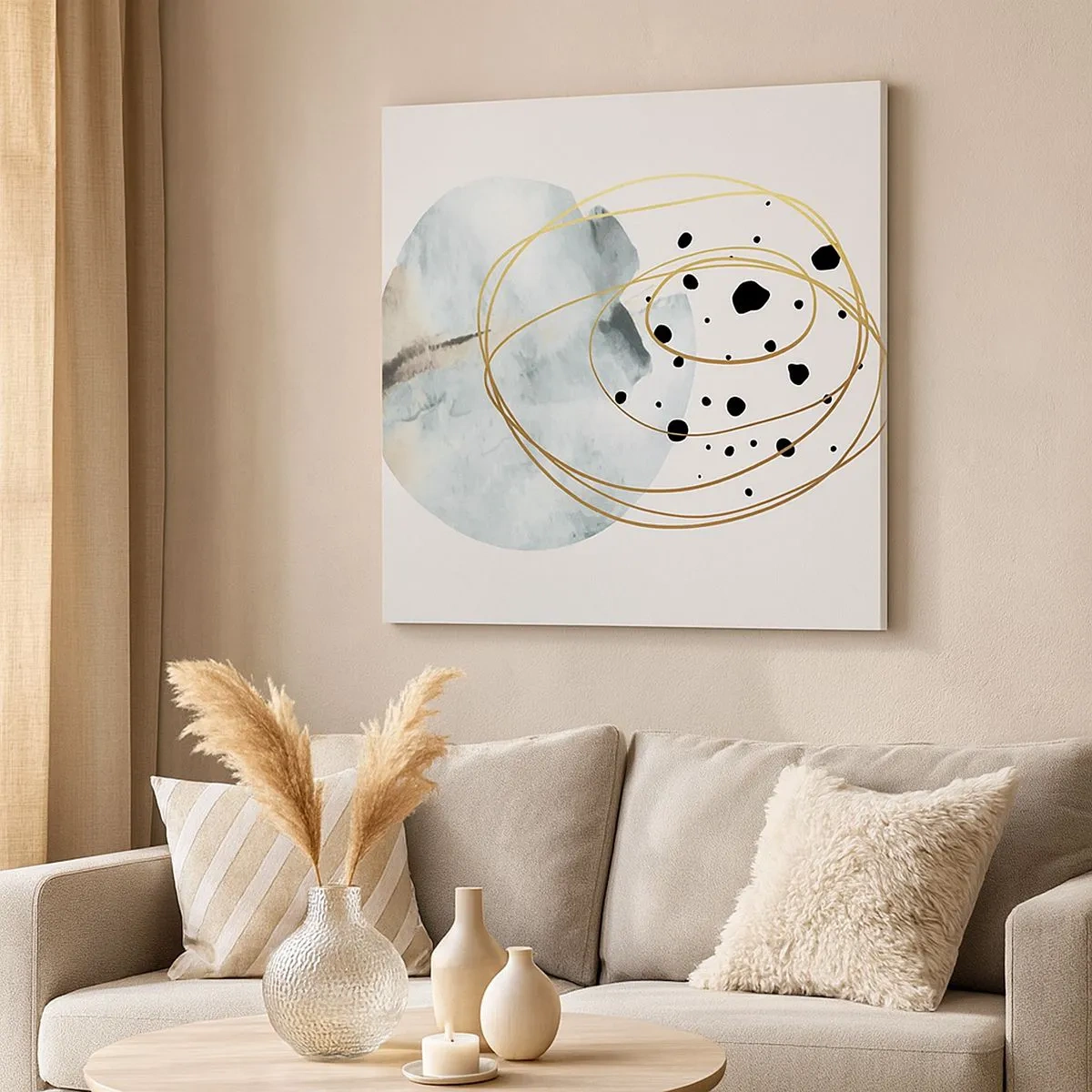 Cuadro sobre lienzo - Impresión de Imagen - El concepto del espacio - 30x30 cm