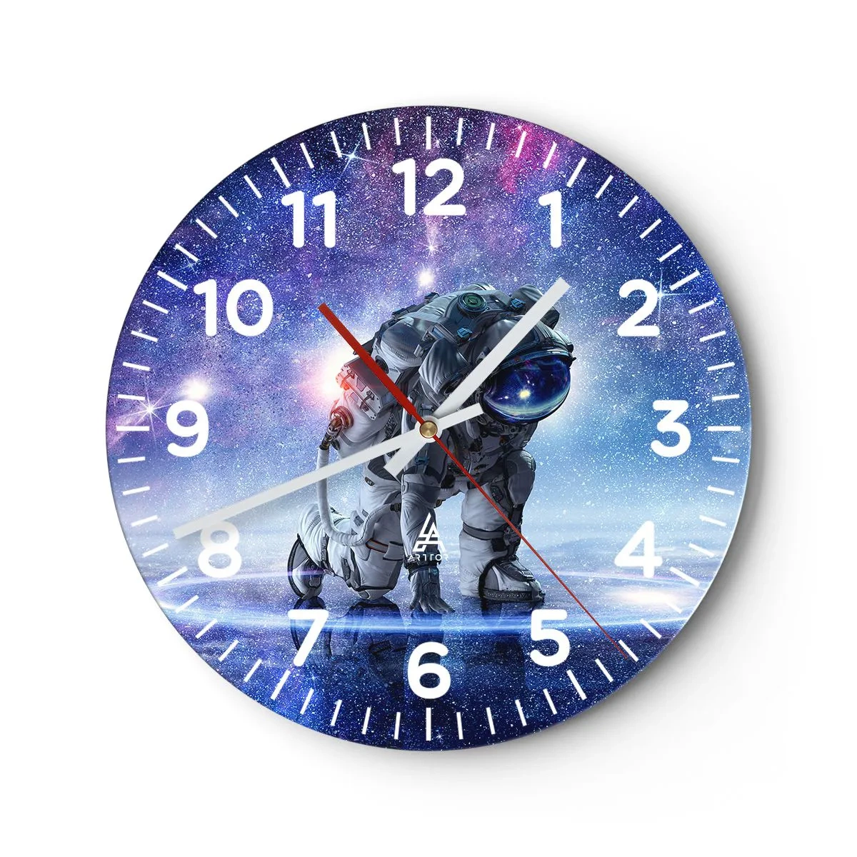 Reloj de pared - Reloj de vidrio - Cielo estrellado sobre mí - 30x30 cm