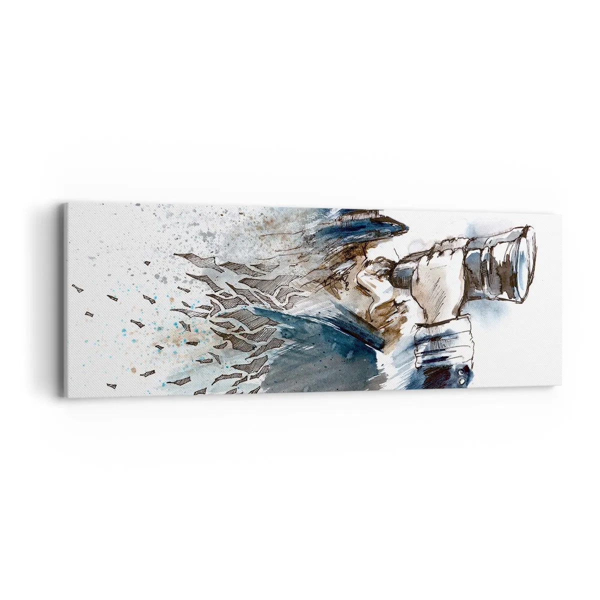 Cuadro sobre lienzo - Impresión de Imagen - Tierra a la vista - 90x30 cm