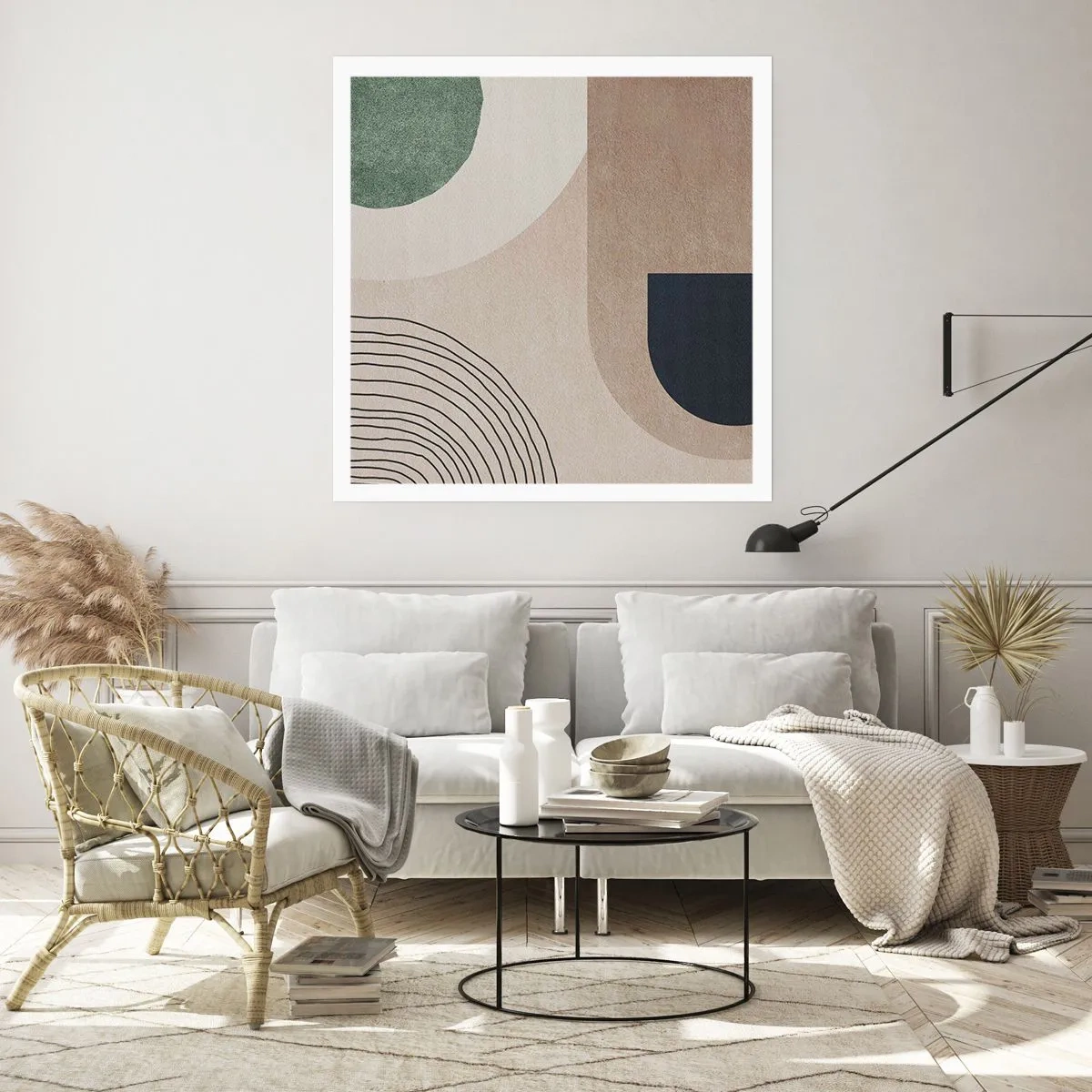 Póster - La delicadeza de un óvalo - 60x60 cm