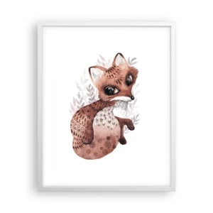 Póster en marco blanco - Dulzura y amor - 40x50 cm