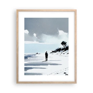 Póster en marco roble claro - Solo conmigo mismo - 40x50 cm