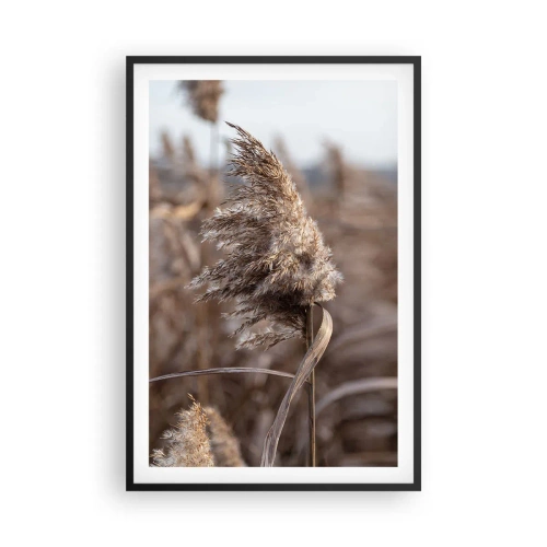 Póster en marco negro - Es hora de volar con el viento - 61x91 cm