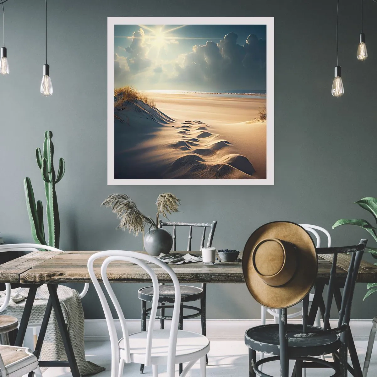 Póster - Paisaje tranquilizador - 40x40 cm