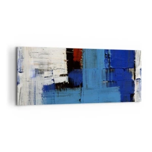 Cuadro sobre lienzo - Impresión de Imagen - El secreto del azul - 100x40 cm