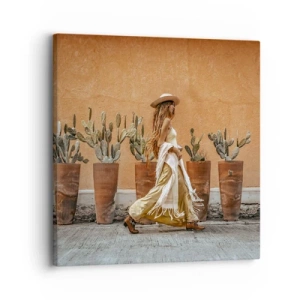 Cuadro sobre lienzo - Impresión de Imagen - Estilo hippie - 30x30 cm