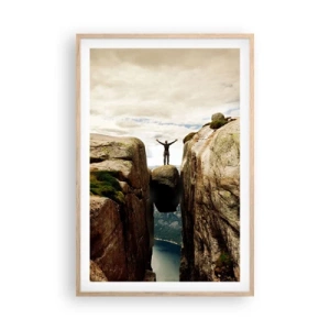 Póster en marco roble claro - ¿Cómo estoy? - 61x91 cm