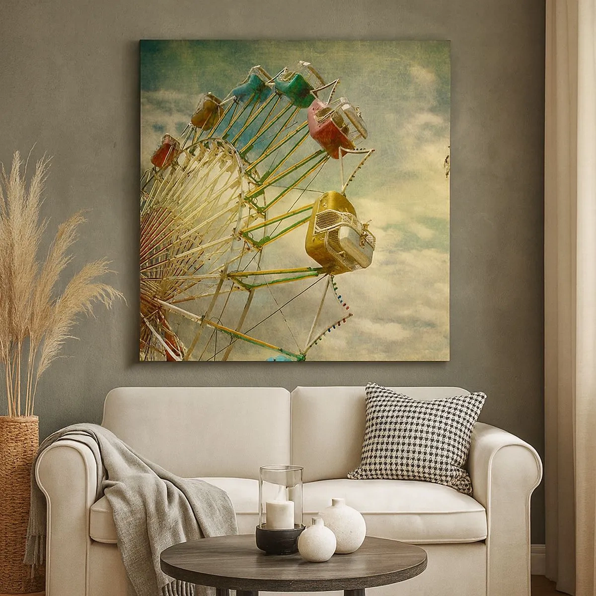 Cuadro sobre lienzo - Impresión de Imagen - Será, será un día estupendo.... - 30x30 cm