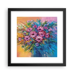 Póster en marco negro - La energía de la vida - 30x30 cm