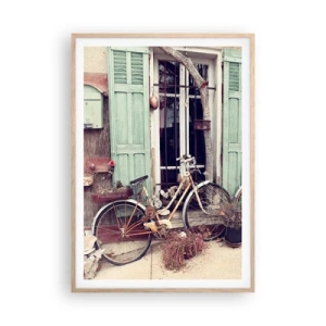 Póster en marco roble claro - La vida rural - 70x100 cm