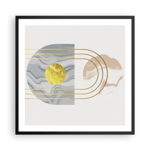 Póster en marco negro - Brillo y resplandor - 60x60 cm