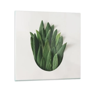 Cuadro sobre vidrio - Impresiones sobre Vidrio - Curiosidad desenfrenada - 50x50 cm