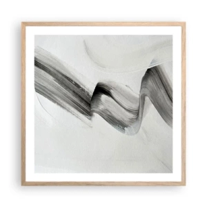 Póster en marco roble claro - Solo por diversión - 60x60 cm