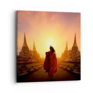 Cuadro sobre lienzo - Impresión de Imagen - En paz por la eternidad - 40x40 cm