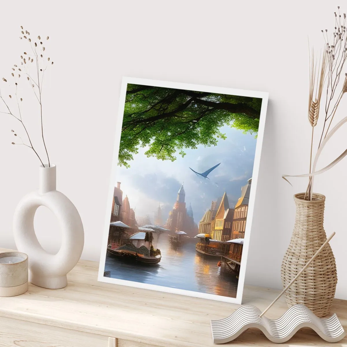Póster - Paisaje urbano holandés - 61x91 cm