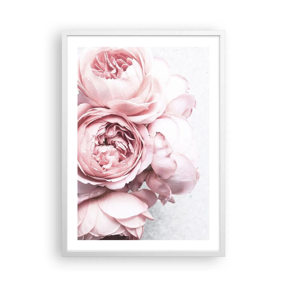 Póster en marco blanco - Para los románticos - 50x70 cm